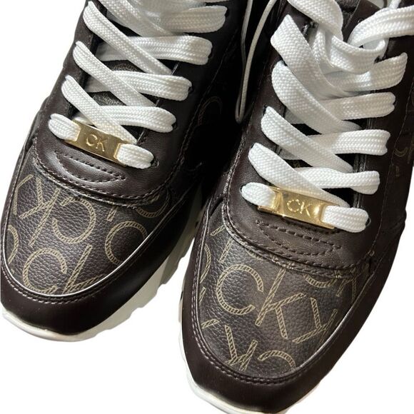 Calvin Klein Carlla athletic running shoes brown size 8 NWOT - Picture 11 of 13
